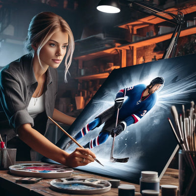 Discover the Instagram-Worthy Hockey Portrait Design Process