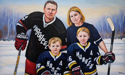 Discover the Unique Hockey Portrait Design Process