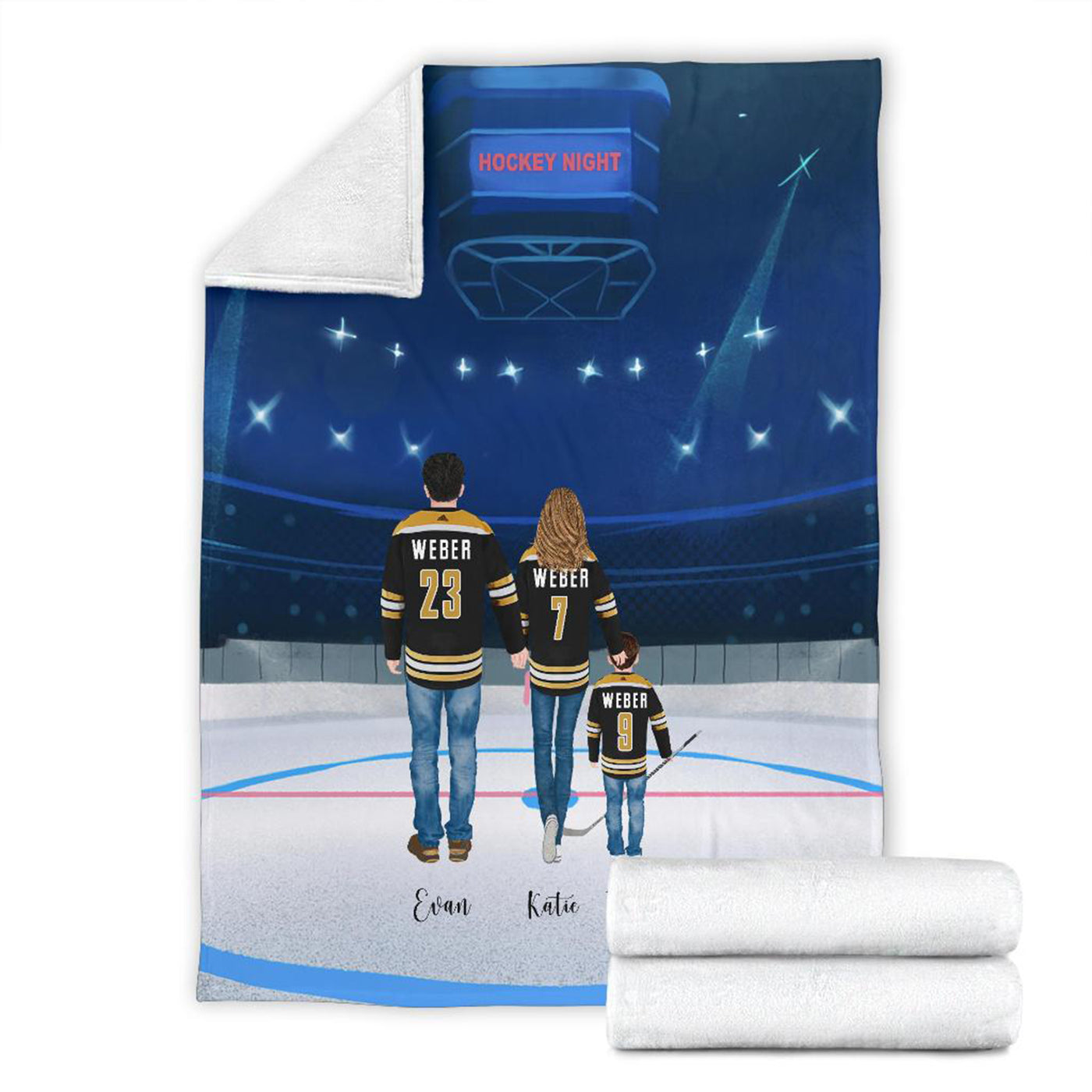 Custom Hockey Art Blanket, Hockey, Hockey Gift, Hockey Mom, Hockey Blanket, Hockey Lover Gift, Ice Hockey, Hockey Gifts,Hockey Mom,Hockey Coach,