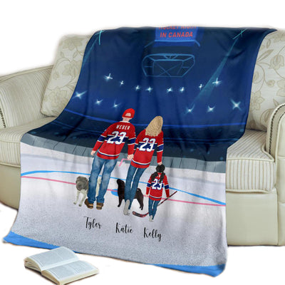 Custom Hockey Art Blanket, Hockey, Hockey Gift, Hockey Mom, Hockey Blanket, Hockey Lover Gift, Ice Hockey, Hockey Gifts,Hockey Mom,Hockey Coach,