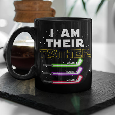 Father Mug, Personalized Dad Mug With Custom Kids Names, Hockey Gift, Family Name Cup, Father's Gift for Dad or Husband