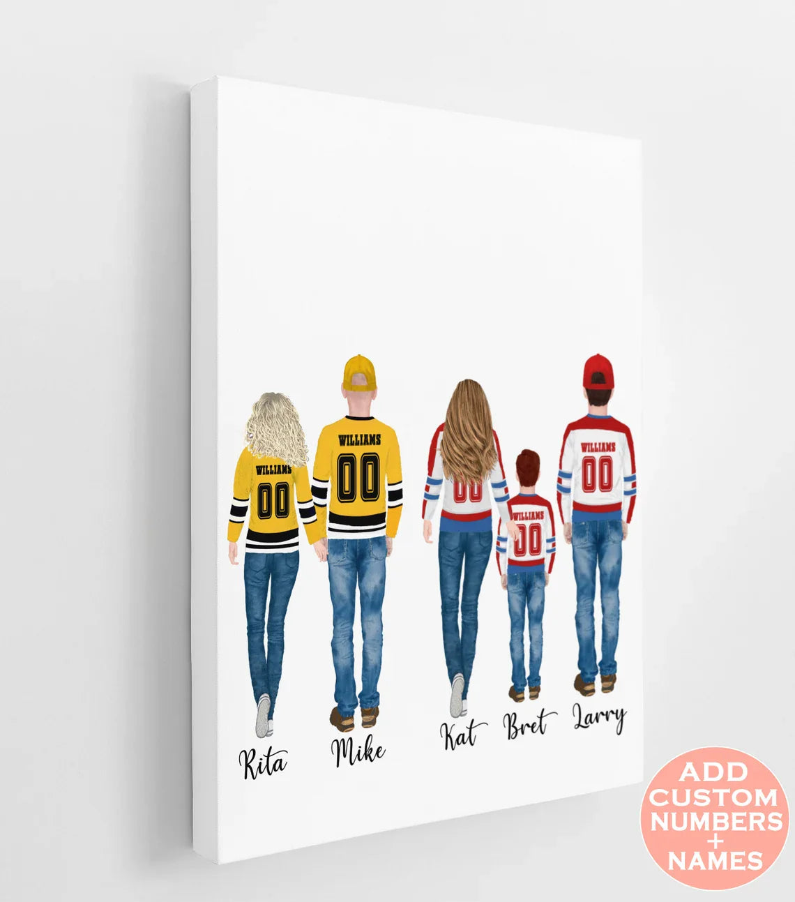 Custom Hockey Portrait | Hockey Portrait Gift | Hockey Portraits