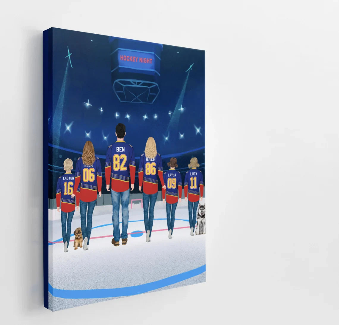 Custom Hockey Portrait | Hockey Portrait Gift | Hockey Portraits