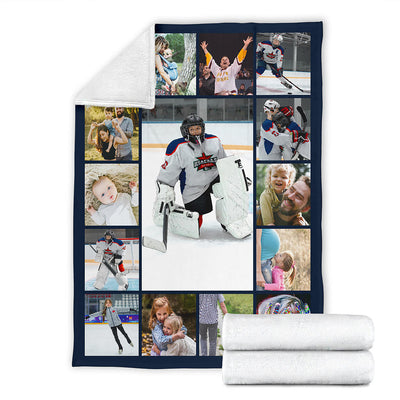 Custom Hockey Blanket, Hockey Mom, Hockey Gift, Hockey, Hockey Blanket, Hockey Lover Gift, Ice Hockey, Hockey Gifts,Hockey Mom,Hockey Coach,