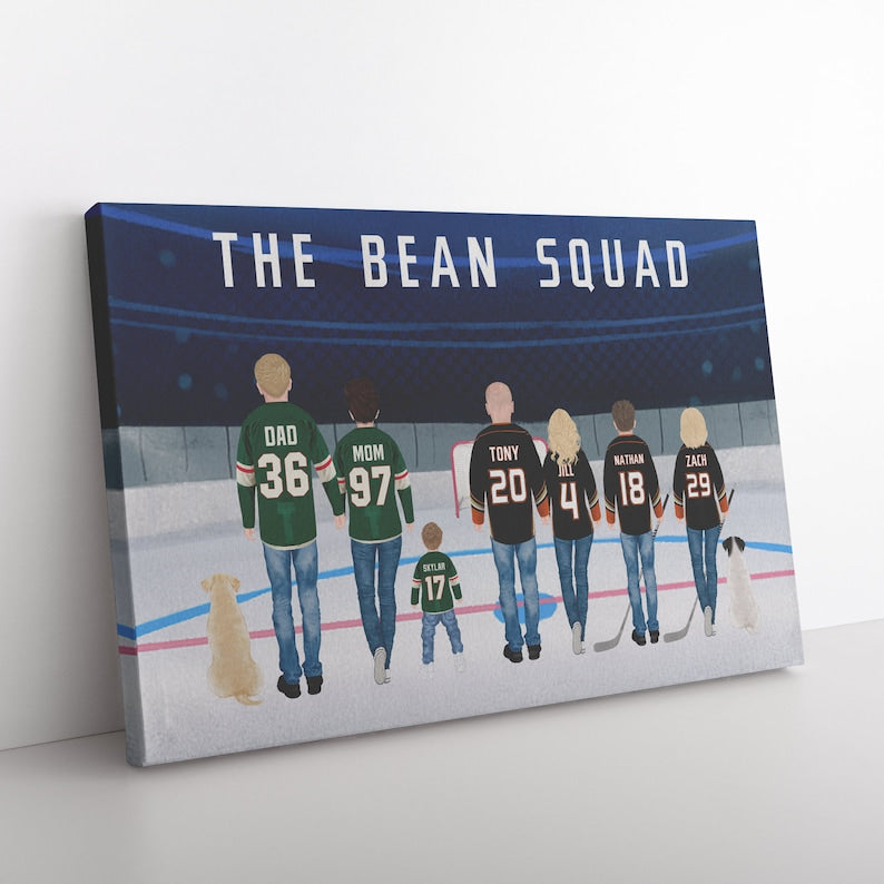 Gifts For Hockey Lovers | Custom Hockey Gifts | Hockey Portraits 