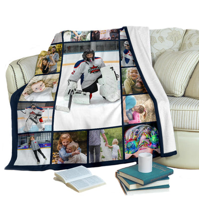 Custom Hockey Blanket, Hockey Mom, Hockey Gift, Hockey, Hockey Blanket, Hockey Lover Gift, Ice Hockey, Hockey Gifts,Hockey Mom,Hockey Coach,