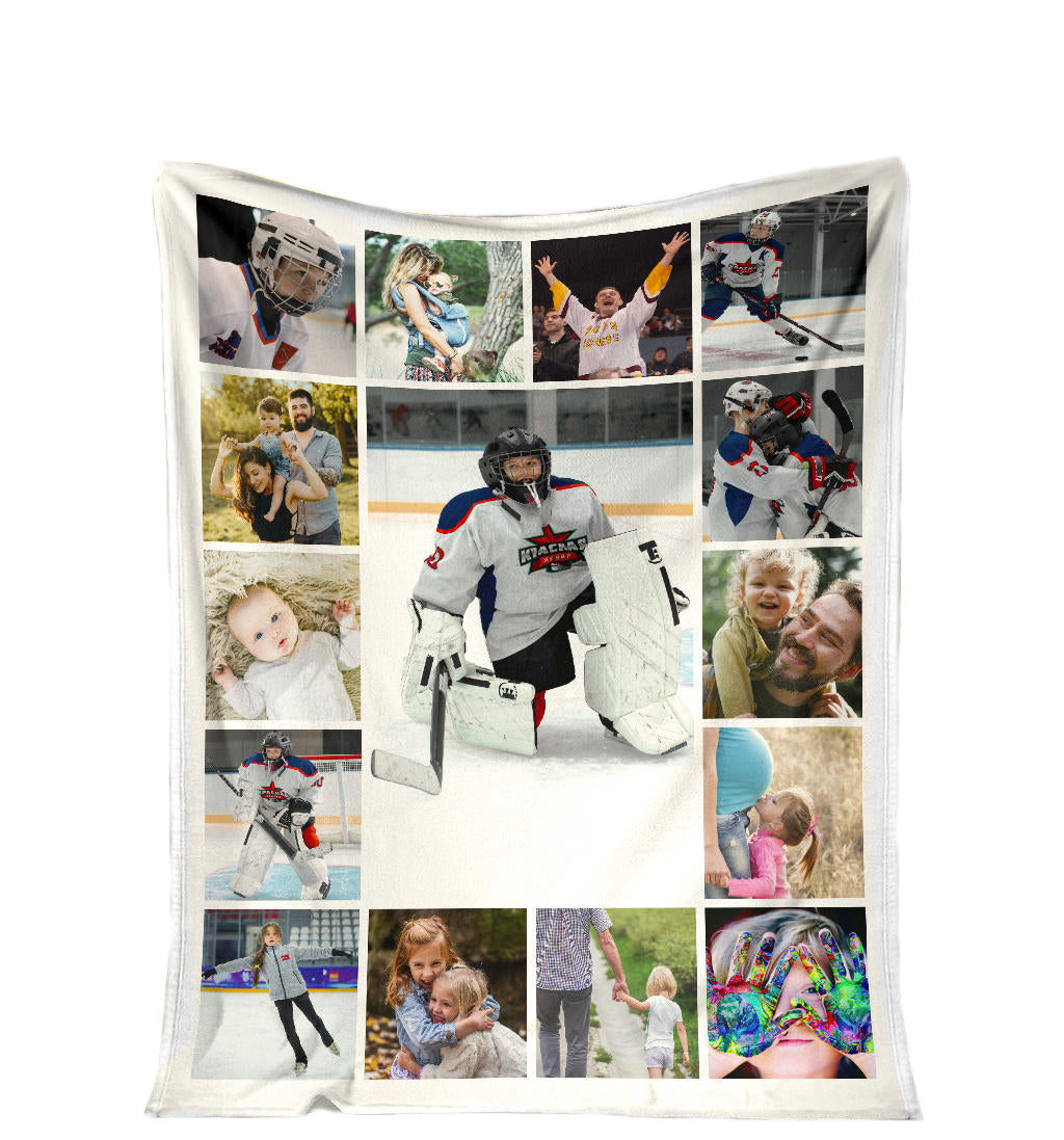 Custom Hockey Blanket, Hockey Mom, Hockey Gift, Hockey, Hockey Blanket, Hockey Lover Gift, Ice Hockey, Hockey Gifts,Hockey Mom,Hockey Coach,