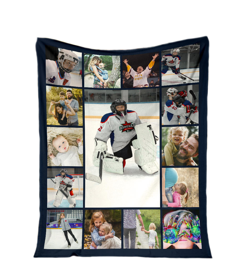 Custom Hockey Blanket, Hockey Mom, Hockey Gift, Hockey, Hockey Blanket, Hockey Lover Gift, Ice Hockey, Hockey Gifts,Hockey Mom,Hockey Coach,