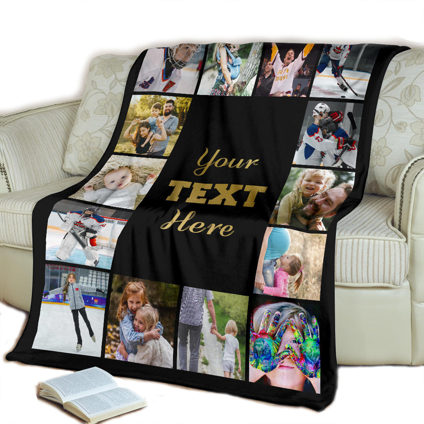 Custom Hockey Blanket, Hockey Mom, Hockey Gift, Hockey, Hockey Blanket, Hockey Lover Gift, Ice Hockey, Hockey Gifts,Hockey Mom,Hockey Coach,