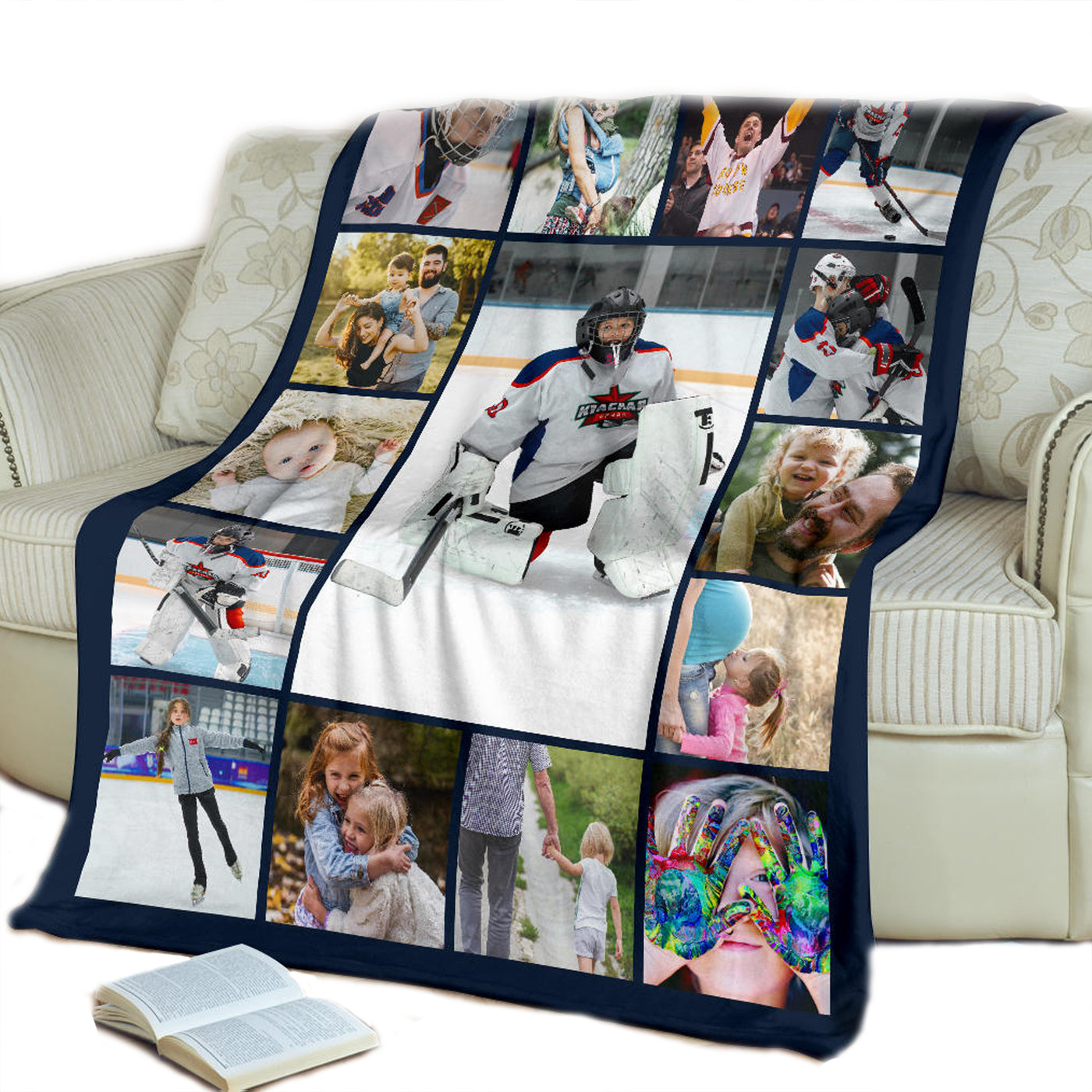 Custom Hockey Blanket, Hockey Mom, Hockey Gift, Hockey, Hockey Blanket, Hockey Lover Gift, Ice Hockey, Hockey Gifts,Hockey Mom,Hockey Coach,